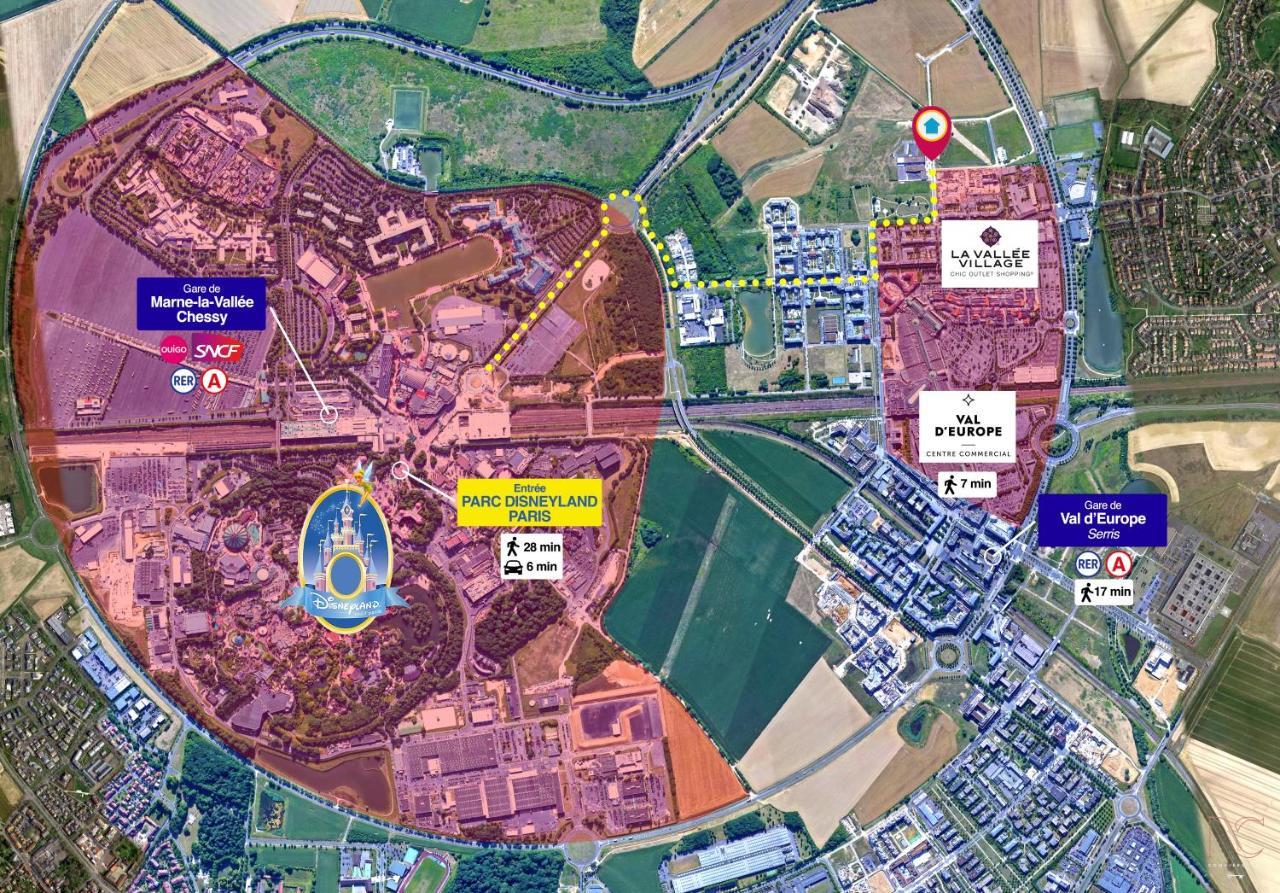 *Disneyland/Serris* Appartement Idealement Situe Exteriör bild